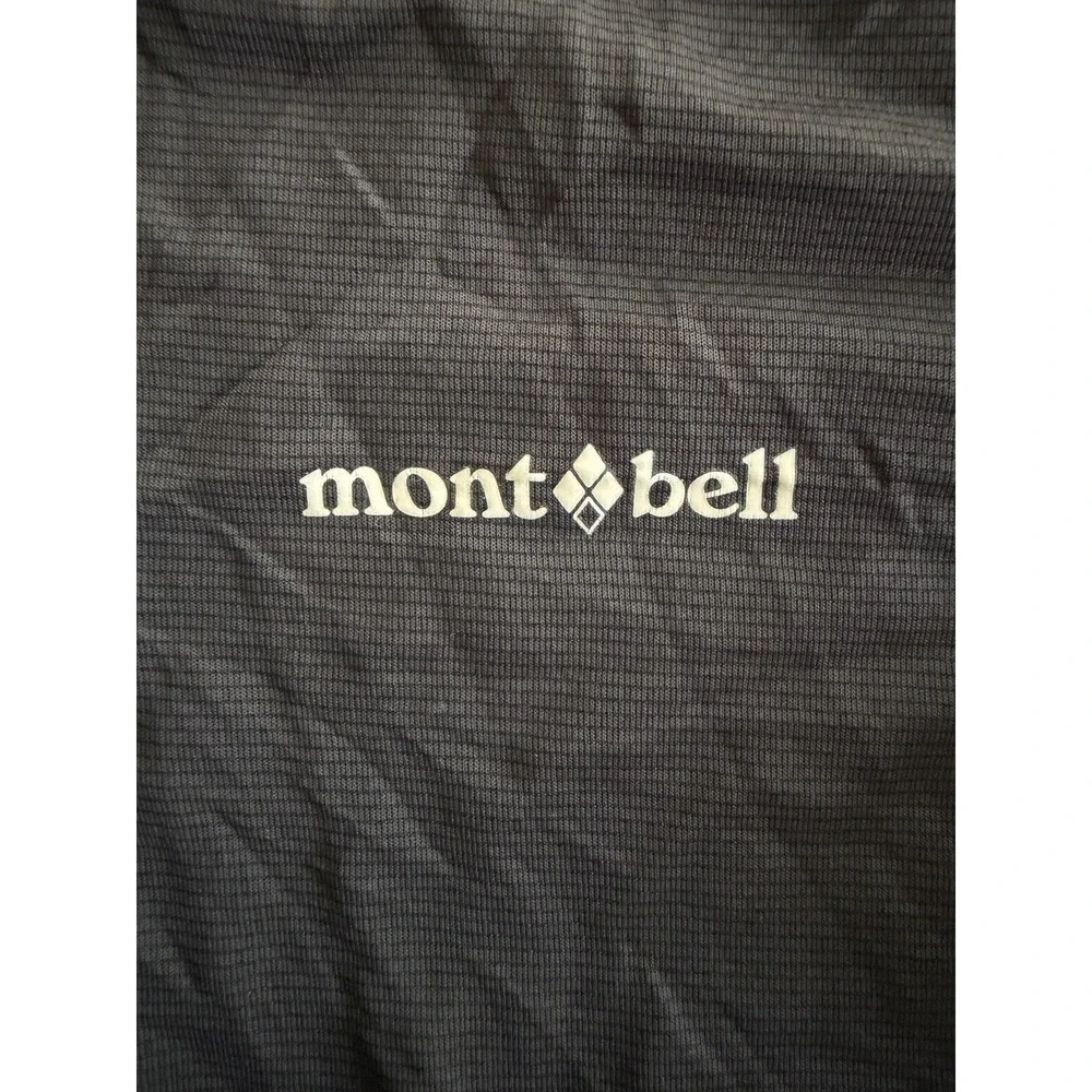 Montbell Kids 140 Hooded Jacket Black Full Zip Lightweight Youth 9-10 Years